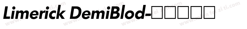Limerick DemiBlod字体转换